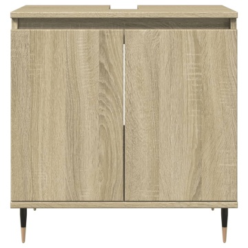 Dulap de baie, stejar sonoma, 58x33x60 cm, lemn prelucrat - Img 3