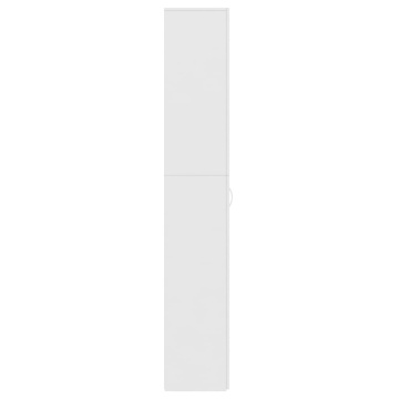 Dulap de birou, alb, 60x32x190 cm, lemn prelucrat - Img 6