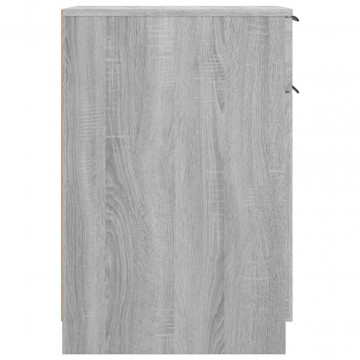 Dulap de birou, gri sonoma, 33,5x50x75 cm, lemn prelucrat - Img 7