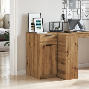 Dulap de birou, stejar artizanal, 33x50x75 cm lemn prelucrat - Img 3