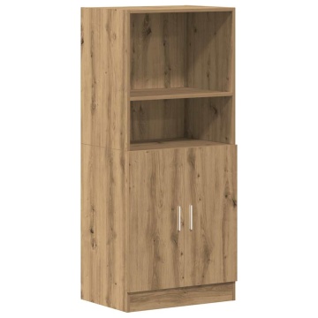 Dulap de bucătărie stejar artizanal 57x41,5x131,5 cm lemn - Img 2