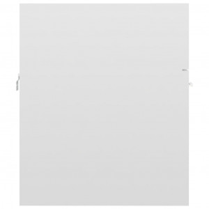 Dulap de chiuvetă, alb extralucios, 41x38,5x46 cm, PAL - Img 5