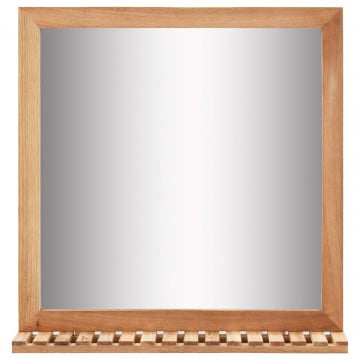 Dulap de chiuvetă cu oglindă, lemn masiv de nuc - Img 7