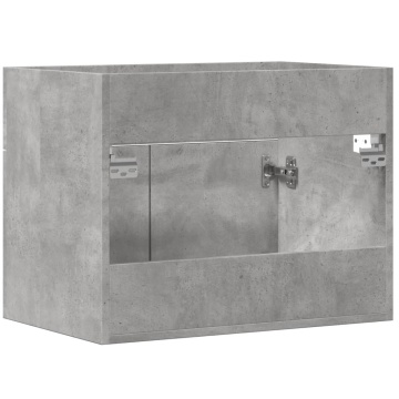 Dulap de chiuvetă, gri beton, 60x38,5x46 cm, PAL - Img 5