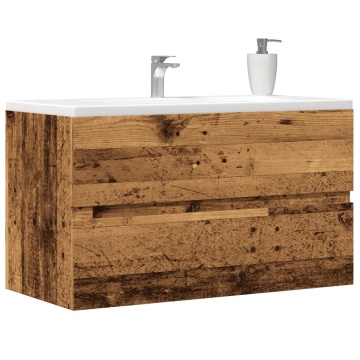 Dulap de chiuvetă, lemn vechi, 90x38,5x45 cm, lemn prelucrat - Img 1
