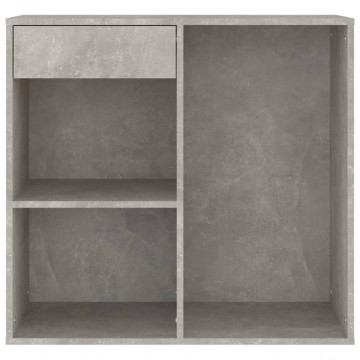 Dulap de cosmetice, gri beton, 80x40x75 cm, lemn prelucrat - Img 4