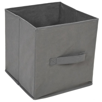 Dulap de depozitare cu 3 sertare textile, gri 34x34x101 cm oțel - Img 8