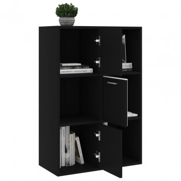 Dulap de depozitare, negru, 60 x 29,5 x 90 cm, PAL - Img 8