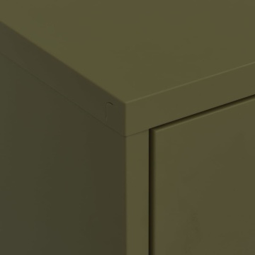 Dulap de depozitare, verde măsliniu, 80x35x101,5 cm, oțel - Img 7