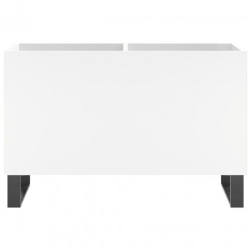 Dulap de discuri, alb, 74,5x38x48 cm, lemn prelucrat - Img 4