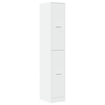 Dulap de farmacie, alb, 30x41x174,5 cm, lemn prelucrat - Img 3