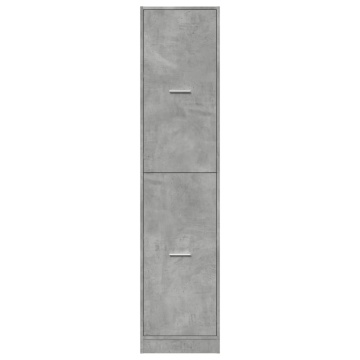 Dulap de farmacie, gri beton, 40x41x174,5 cm, lemn prelucrat - Img 8