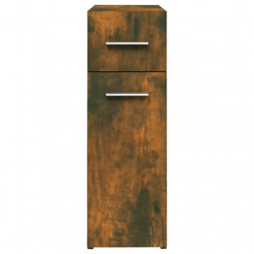 Dulap de farmacie stejar fumuriu 20x45,5x60 cm lemn prelucrat - Img 8