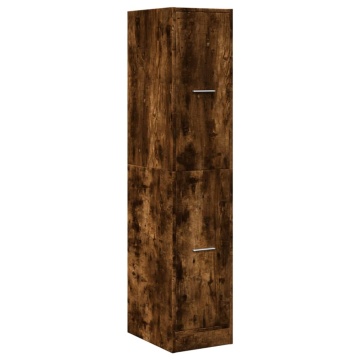 Dulap de farmacie stejar fumuriu, 30x41x144,5cm, lemn prelucrat - Img 3