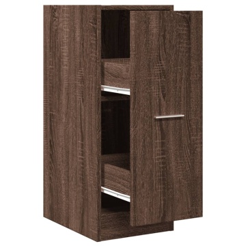 Dulap de farmacie, stejar maro, 30x41x77,5 cm, lemn prelucrat - Img 2