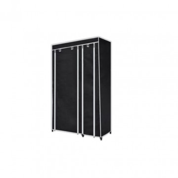 Dulap de haine pliabil, negru, 110 x 45 x 175 cm - Img 2