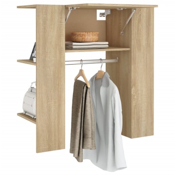 Dulap de hol, stejar sonoma, 97,5x37x99 cm, lemn prelucrat - Img 4