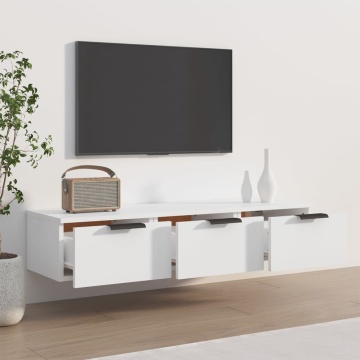 Dulap de perete, alb, 102x30x20 cm, lemn compozit - Img 3