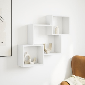 Dulap de perete, alb, 78x18x71 cm, lemn prelucrat - Img 3
