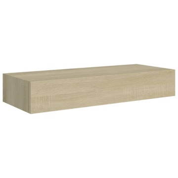 Dulap de perete cu sertar, stejar, 60x23,5x10 cm, MDF - Img 2