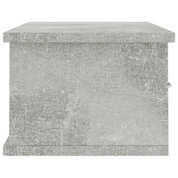 Dulap de perete cu sertare, gri beton, 60x26x18,5 cm - Img 7