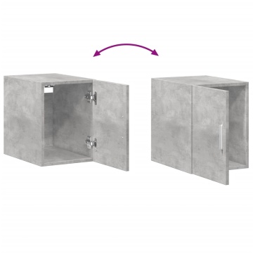 Dulap de perete, gri beton, 30x42,5x40 cm, lemn prelucrat - Img 6