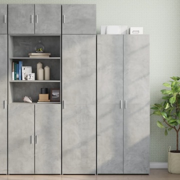Dulap de perete, gri beton, 45x42,5x40 cm, lemn prelucrat - Img 3