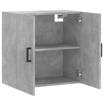 Dulap de perete, gri beton, 60x31x60 cm, lemn compozit - Img 5