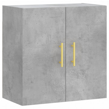 Dulap de perete, gri beton, 60x31x60 cm, lemn compozit - Img 2