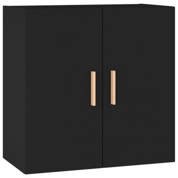 Dulap de perete, negru, 60x30x60 cm, lemn prelucrat - Img 2