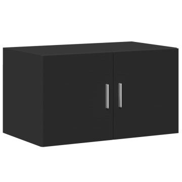 Dulap de perete, negru, 70x42,5x40 cm, lemn compozit - Img 2