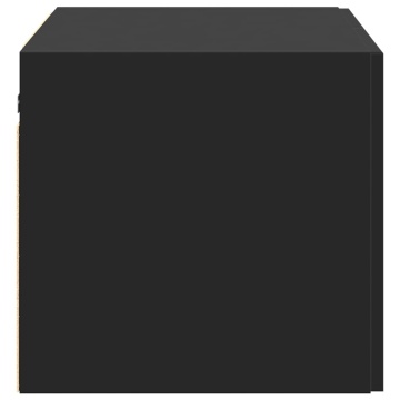Dulap de perete, negru, 70x42,5x40 cm, lemn compozit - Img 8