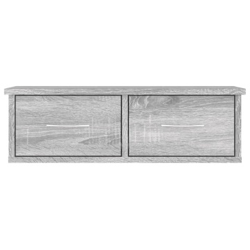 Dulap de perete, sonoma gri, 60x26x18,5 cm, lemn prelucrat - Img 3