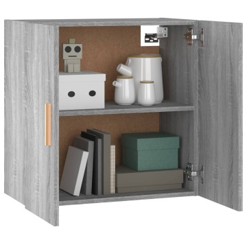Dulap de perete, sonoma gri, 60x30x60 cm, lemn prelucrat - Img 4