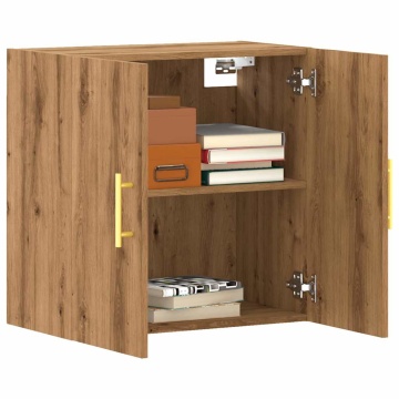 Dulap de perete, stejar artizanal, 60x31x60 cm, lemn prelucrat - Img 1