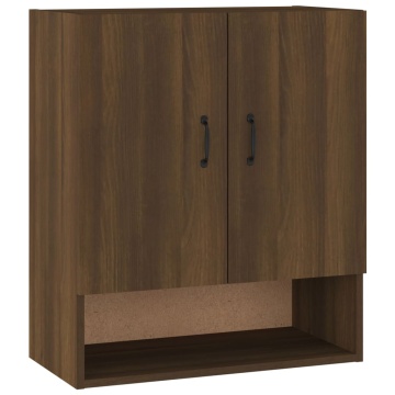 Dulap de perete, stejar maro, 60x31x70 cm, lemn prelucrat - Img 2