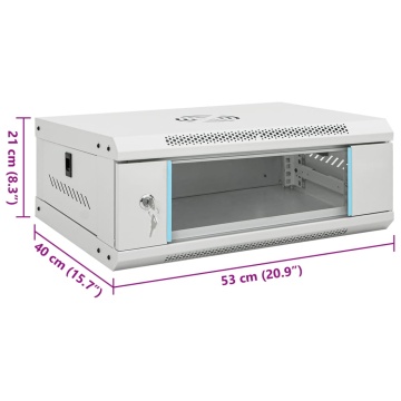 Dulap de server montat pe perete, 4U, 19 IP20, 53x40x21 cm - Img 7