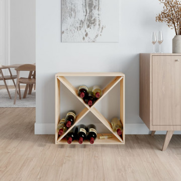 Dulap de vinuri, 62x25x62 cm, lemn masiv de pin - Img 3