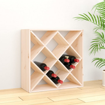 Dulap de vinuri, 62x25x62 cm, lemn masiv de pin - Img 1