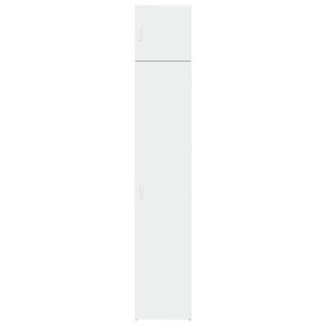 Dulap depozitare slim alb 40x42,5x225 cm lemn prelucrat - Img 4