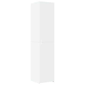 Dulap depozitare slim alb 40x42,5x225 cm lemn prelucrat - Img 5