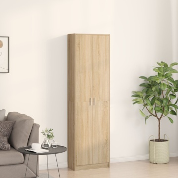 Dulap din stejar Sonoma 55x25x189 cm lemn prelucrat - Img 3