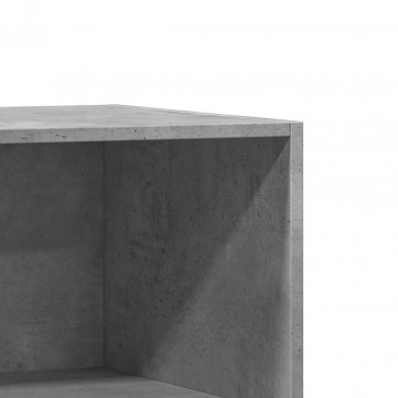 Dulap, gri beton, 77x48x102 cm, lemn prelucrat - Img 7