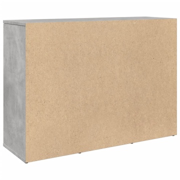 Dulap, gri beton, 90,5x29,5x65 cm, lemn prelucrat - Img 6