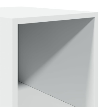 Dulap înalt, alb, 30x41x185 cm, lemn prelucrat - Img 6