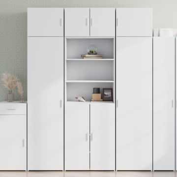 Dulap înalt, alb, 70x42,5x185 cm, lemn prelucrat - Img 1