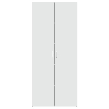 Dulap înalt, alb, 80x42,5x185 cm, lemn prelucrat - Img 4