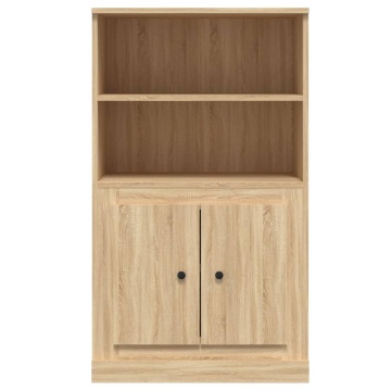 Dulap înalt, stejar sonoma, 60x35,5x103,5 cm, lemn prelucrat - Img 5