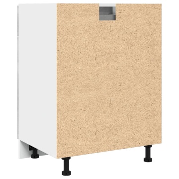 Dulap inferior cu sertar, gri beton, 60 x 46 x 81,5 cm, PAL - Img 5