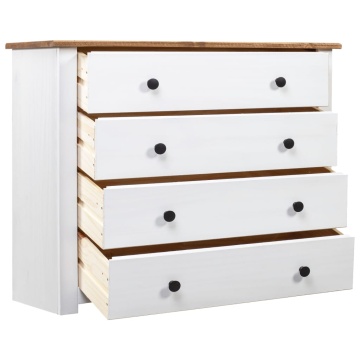 Dulap lateral, alb, 80 x 40 x 73 cm, gama pin de Panama - Img 3